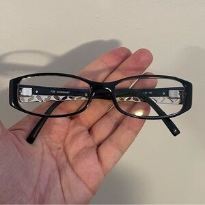 Covergirl CG821 135 Oval Eyeglasses Black Plastic Frames 53-15 135 HM Col 001